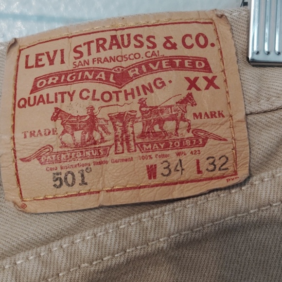 Levi's 501 Button Fly Denim Size 34 X 32 - Picture 2 of 16